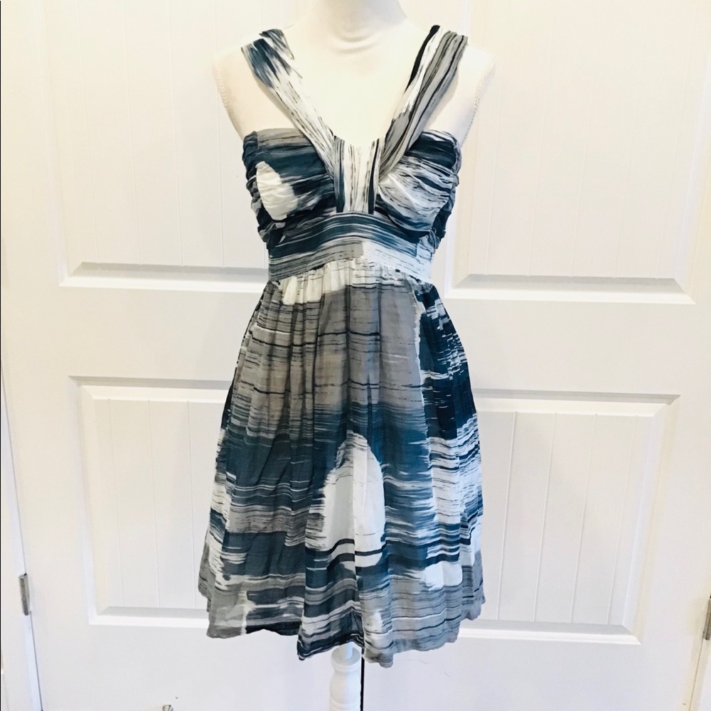 Sine Water Reflections Summer Dress - Size 12